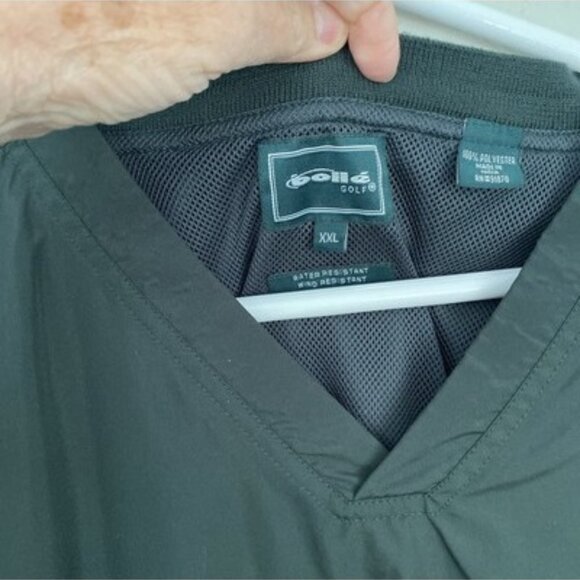 Bolle' Golf Pullover men’s Size XXL Windbreaker Water Resistant Green V Neck - Picture 3 of 11